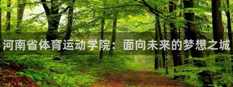 yy易游官方正版app娱乐平台：河南省体育运动学院：面向未来