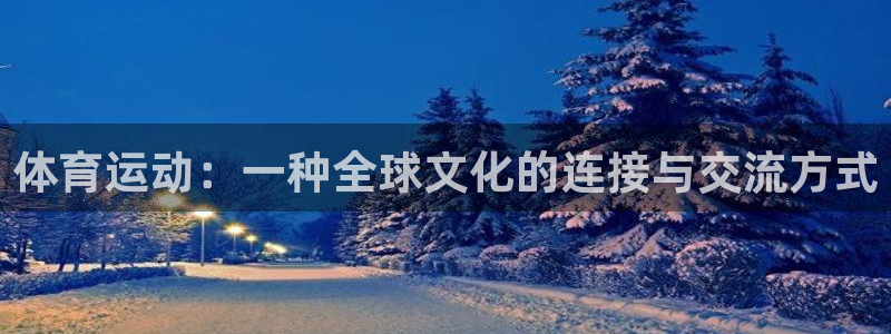 yy易游官网下载官方客服电话：体育运动：一种全球文化